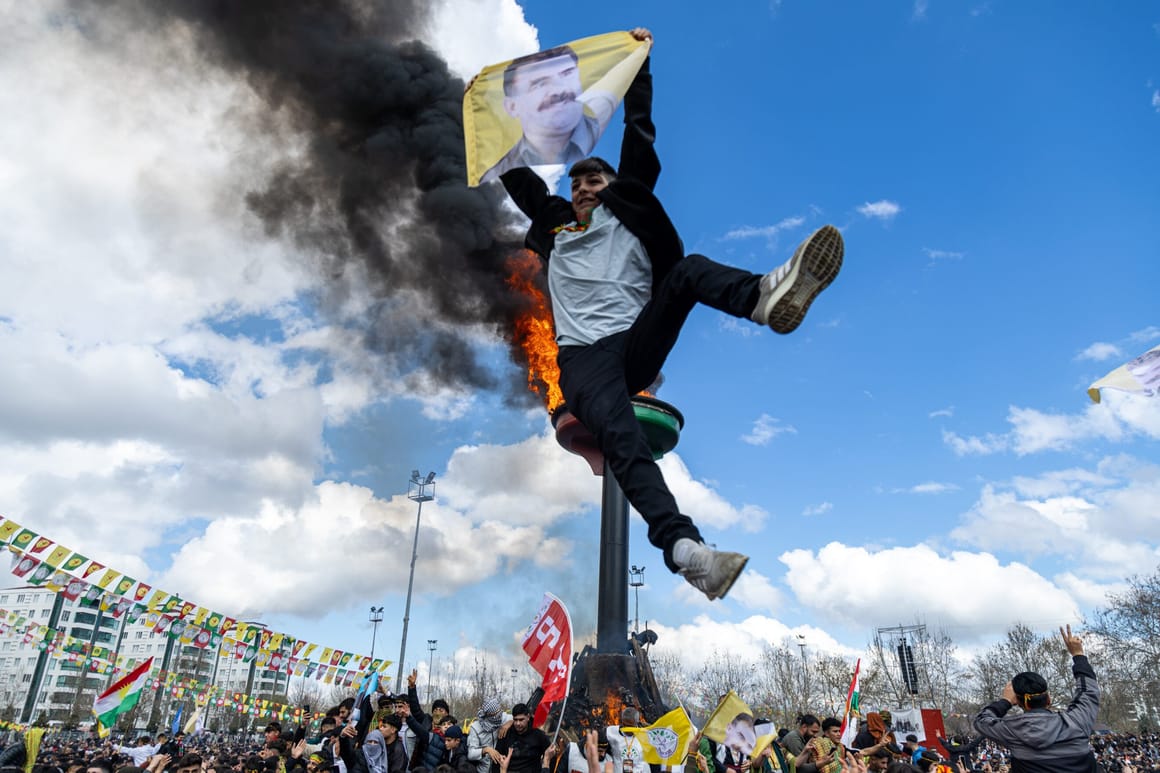 Kurdish people celebrate Newruz in Diyarbakir