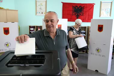 Albanian election result unclear after broadcasters withhold exit polls