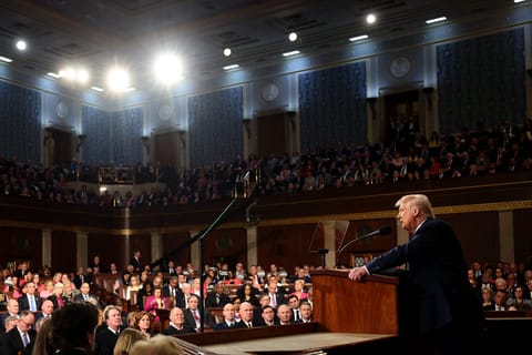 Trump celebrates disruption and defies backlash in Congress speech