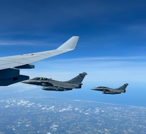 At the edge of the world, French and Swedish warplanes deter Putin